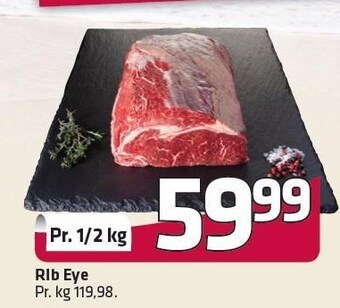Fleggaard Rib eye pr. 1/2 kg tilbud