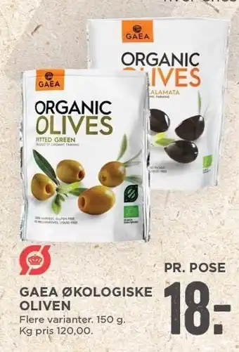 MENY Gaea økologiske oliven tilbud
