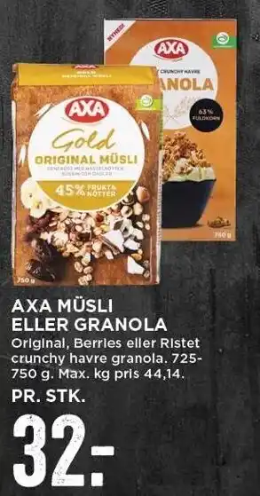 Axa müsli el. granola