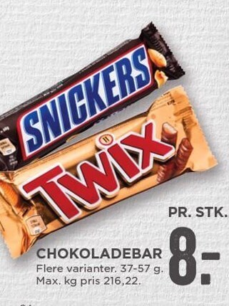 MENY Chokoladebar tilbud