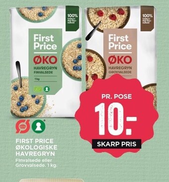 MENY First price økologiske havregryn tilbud