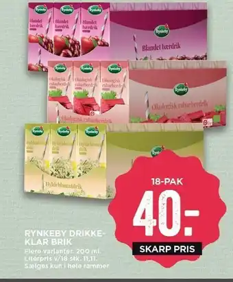 MENY Rynkeby drikkeklar brik tilbud