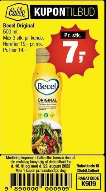 Calle Becel original tilbud