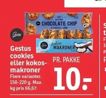 SPAR Gestus cookies el. kokosmakroner tilbud