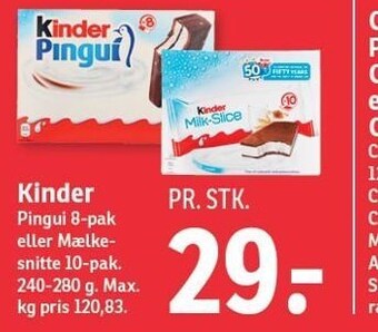 SPAR Kinder tilbud