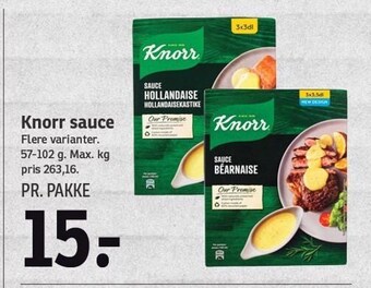 SPAR Knorr sauce tilbud