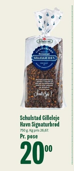 Min Købmand Schulstad gilleleje havn signaturbrød tilbud