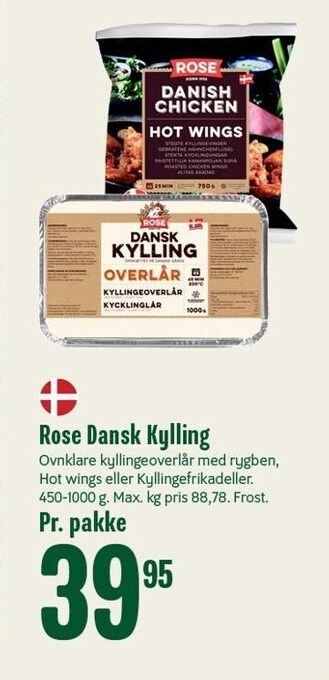 Min Købmand Rose dansk kylling tilbud
