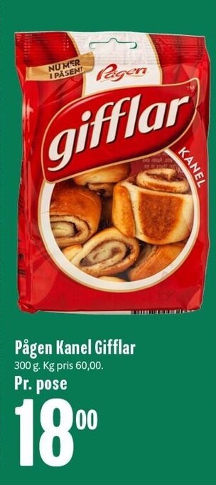 Min Købmand Pågen kanel gifflar tilbud