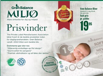 Grøn balance bleer