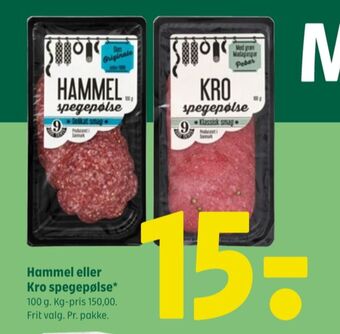 Coop 365 Hammel spegepølse tilbud