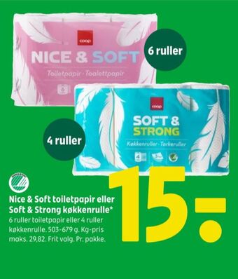 Coop 365 Nice & soft toiletpapir tilbud