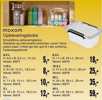 Harald Nyborg Moxom opbevaringsboks tilbud