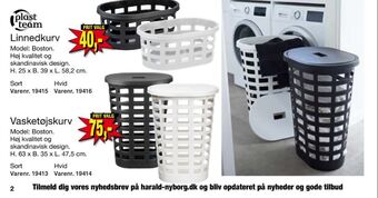 Harald Nyborg Plast team vasketøjskurv tilbud