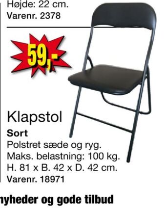 Harald Nyborg Ukendt klapstol tilbud