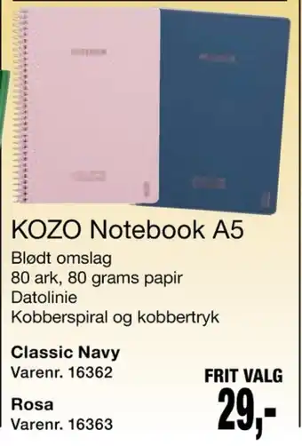 Harald Nyborg Kozo notesbog tilbud