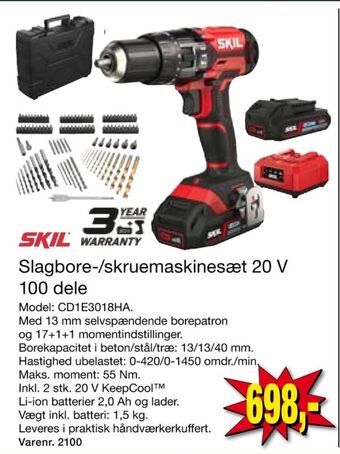 Harald Nyborg Skil slagboremaskine-/skruemaskine tilbud