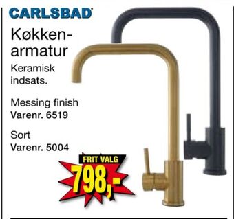 Harald Nyborg Carlsbad køkkenarmatur tilbud