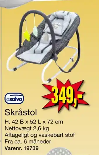 Harald Nyborg Asalvo skråstol tilbud