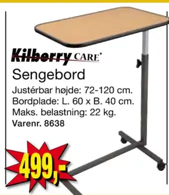 Kilberry sengebord