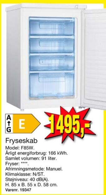 Harald Nyborg Wasco fryseskab tilbud
