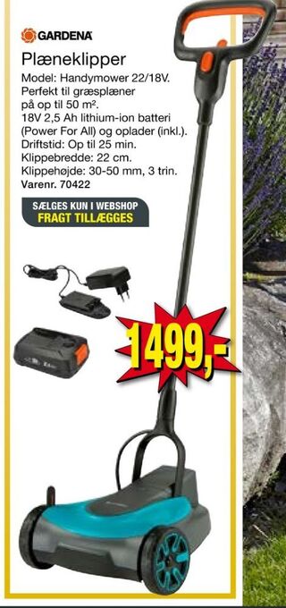 Harald Nyborg Gardena plæneklipper tilbud