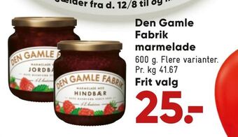 Bilka Den gamle fabrik marmelade tilbud