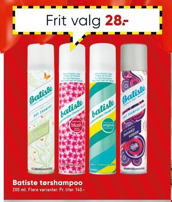 Bilka Batiste tørshampoo tilbud