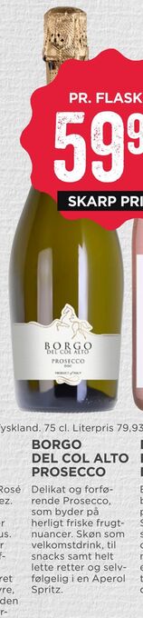 MENY Borgo del col alto prosecco tilbud