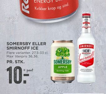 MENY Somersby eller smirnoff ice tilbud