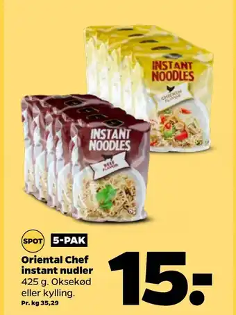 Netto Oriental chef instant nudler tilbud