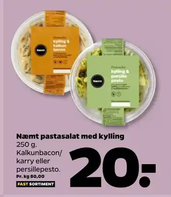 Netto Næmt pastasalat med kylling tilbud