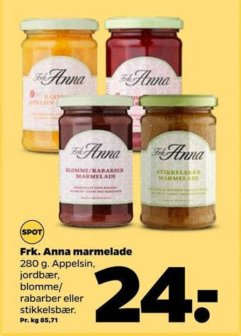Netto Frk. anna marmelade tilbud