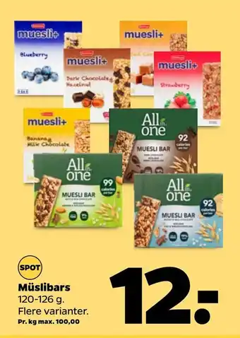 Netto Müslibars tilbud