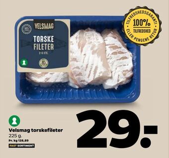 Netto Velsmag torskefileter tilbud