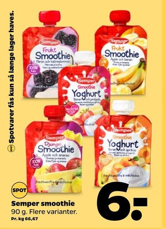Netto Semper smoothie tilbud