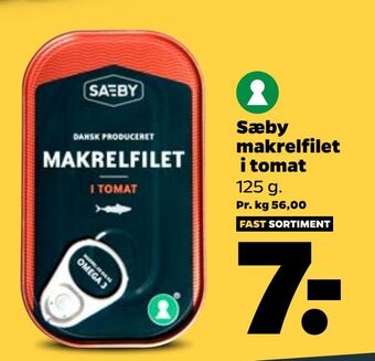 Netto Sæby makrelfilet i tomat tilbud