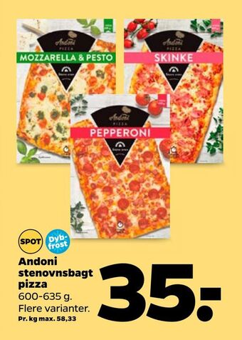 Netto Andoni stenovnsbagt pizza tilbud