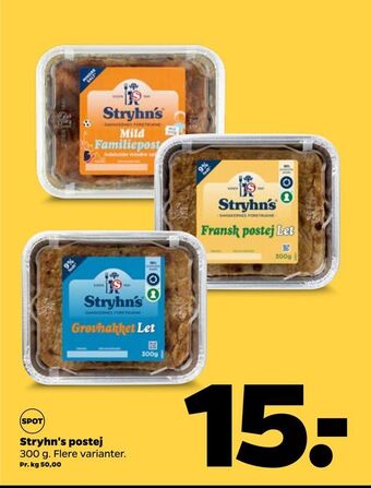 Netto Stryhn's postej tilbud
