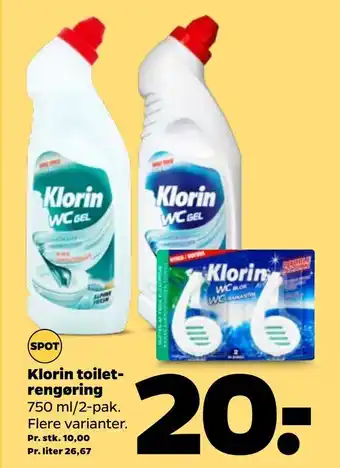 Netto Klorin toilet rengøring tilbud