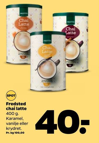 Netto Fredsted chai latte tilbud