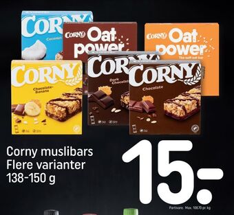 REMA 1000 Corny muslibars tilbud