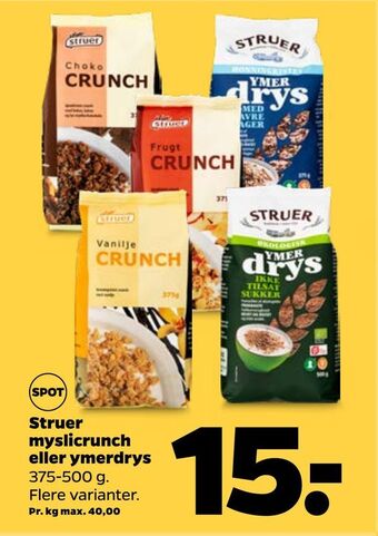 Netto Struer myslicrunch eller ymerdrys tilbud