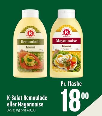 Min Købmand K-salat remoulade eller mayonnaise tilbud