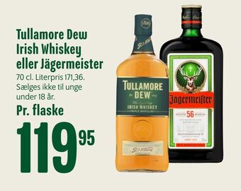 Min Købmand Tullamore dew irish whiskey eller jägermeister tilbud