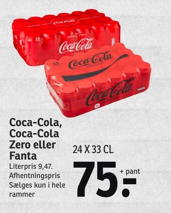SPAR Coca-cola, coca-cola zero eller fanta tilbud
