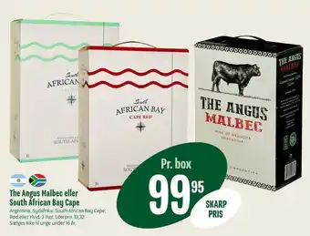 Min Købmand The angus malbec eller south african bay cape tilbud