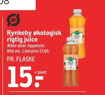 SPAR Rynkeby økologisk rigtig juice tilbud