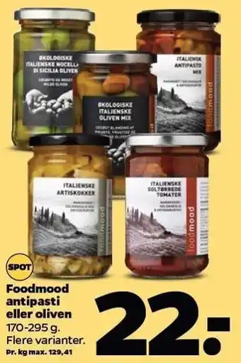 Netto Foodmood antipasti el. oliven tilbud