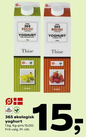 Coop 365 365 økologisk yoghurt tilbud